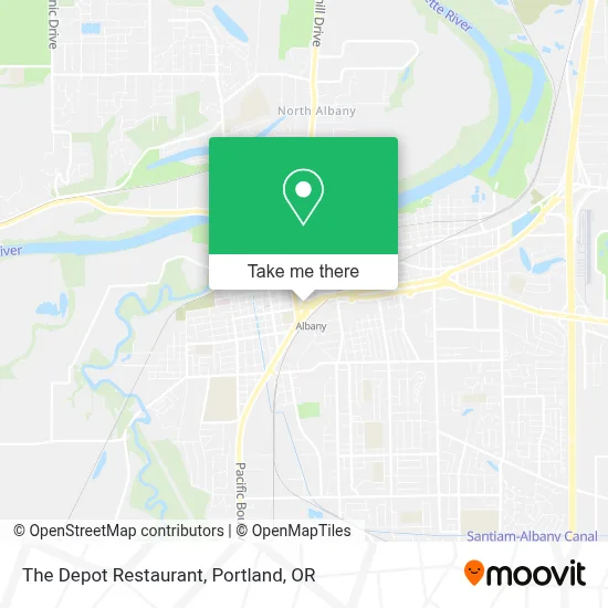 The Depot Restaurant map