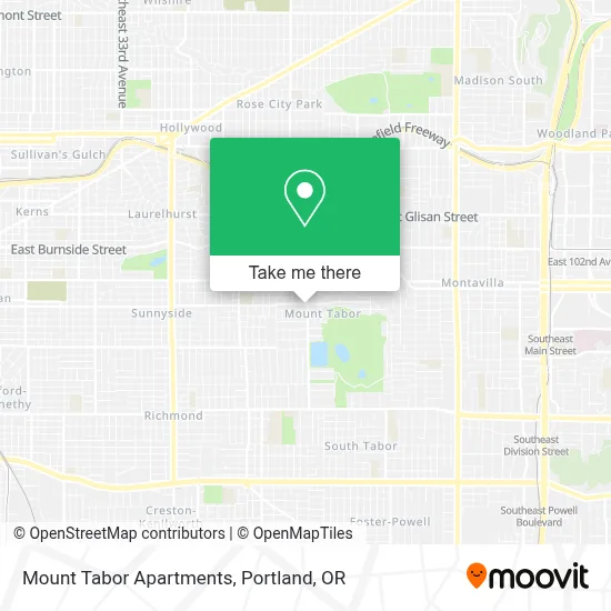 Mount Tabor Apartments map
