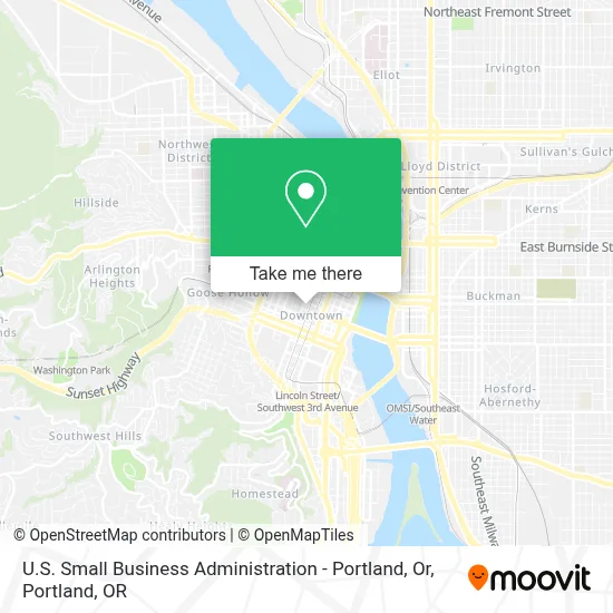 U.S. Small Business Administration - Portland, Or map