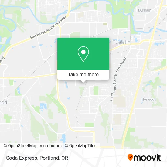 Soda Express map