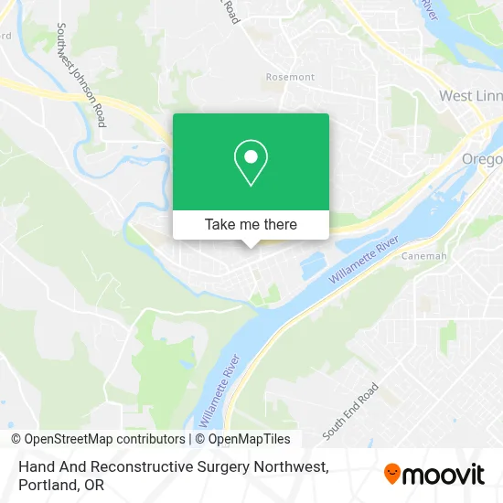 Hand And Reconstructive Surgery Northwest map