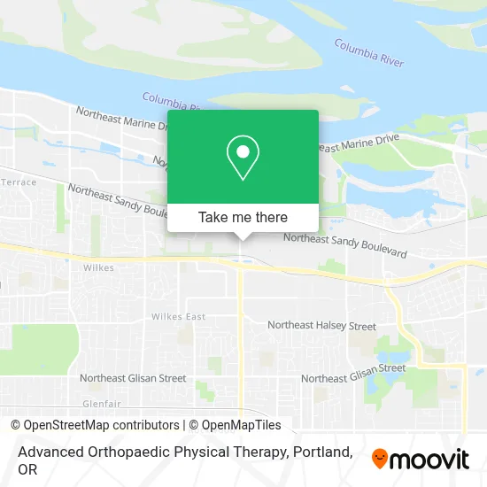 Advanced Orthopaedic Physical Therapy map