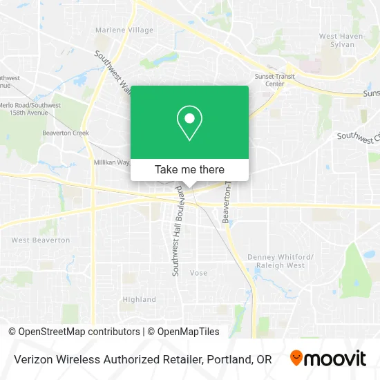 Verizon Wireless Authorized Retailer map