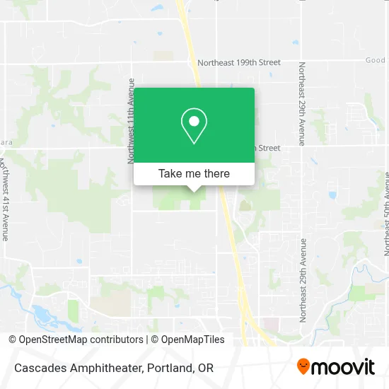 Cascades Amphitheater map