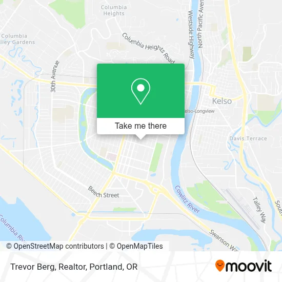 Trevor Berg, Realtor map