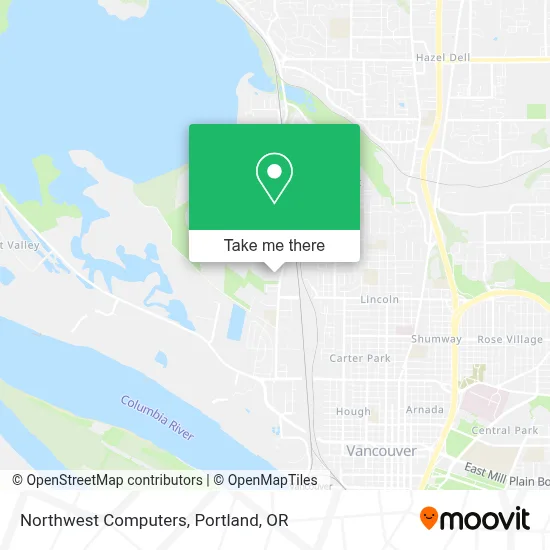 Northwest Computers map