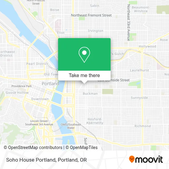 Soho House Portland map