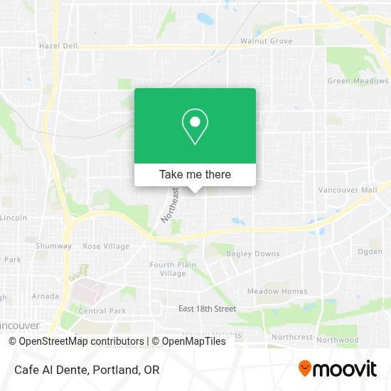 Cafe Al Dente map