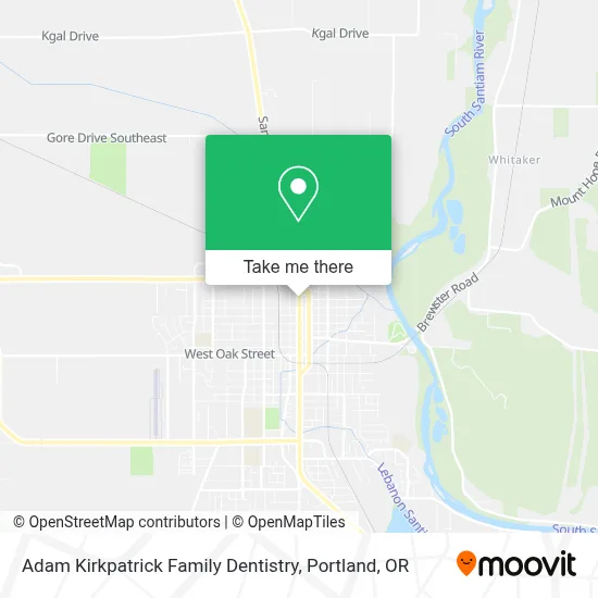 Adam Kirkpatrick Family Dentistry map