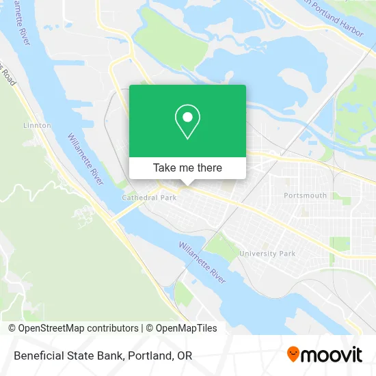 Beneficial State Bank map