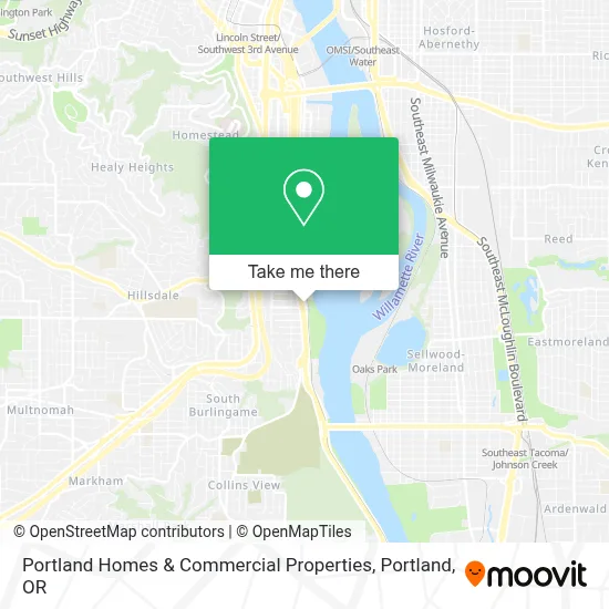 Portland Homes & Commercial Properties map