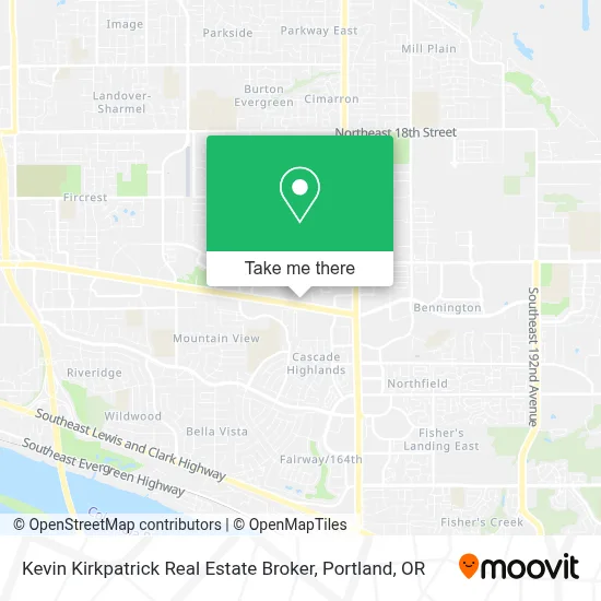 Kevin Kirkpatrick Real Estate Broker map