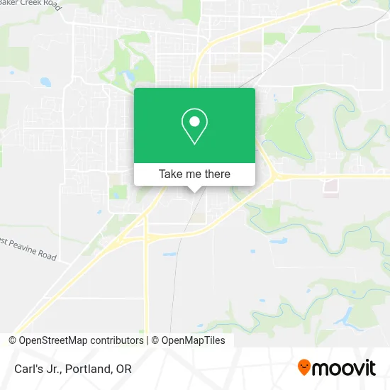Carl's Jr. map