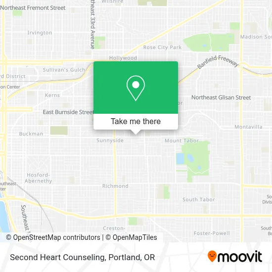 Second Heart Counseling map