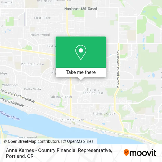 Anna Karnes - Country Financial Representative map