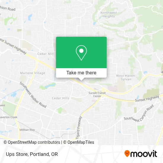 Ups Store map
