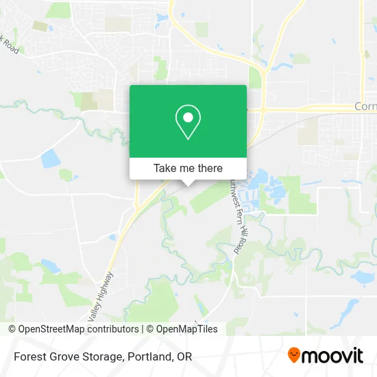 Forest Grove Storage map