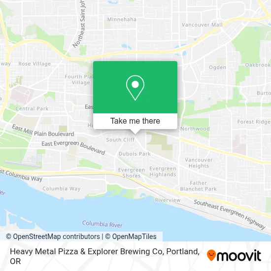 Heavy Metal Pizza & Explorer Brewing Co map