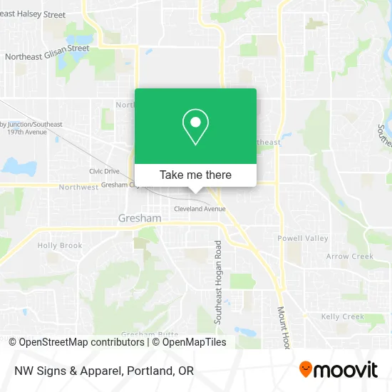 NW Signs & Apparel map