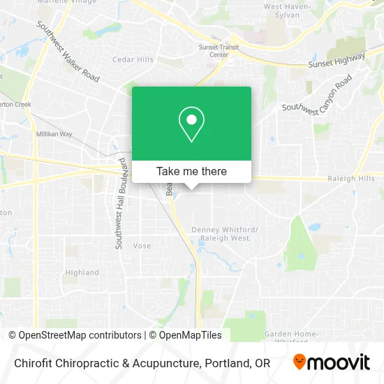 Chirofit Chiropractic & Acupuncture map