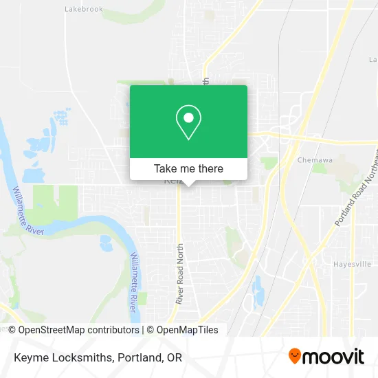 Keyme Locksmiths map