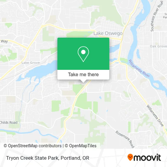 Tryon Creek State Park map