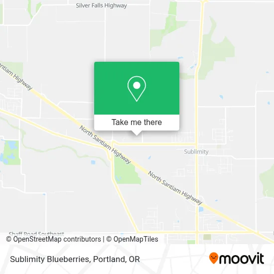 Sublimity Blueberries map