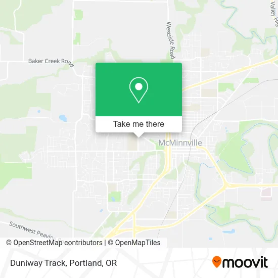 Duniway Track map