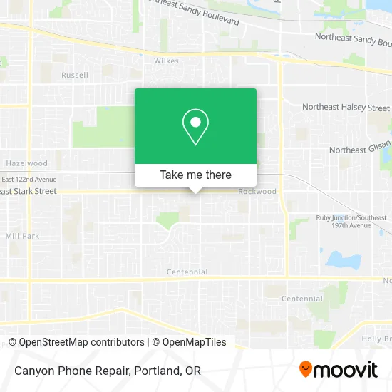Canyon Phone Repair map