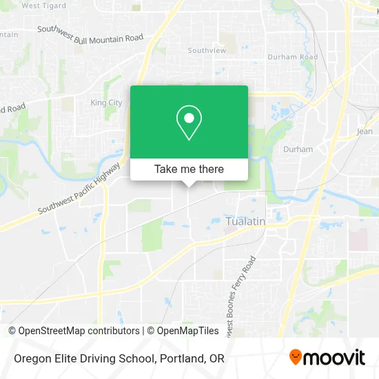 Oregon Elite Driving School map