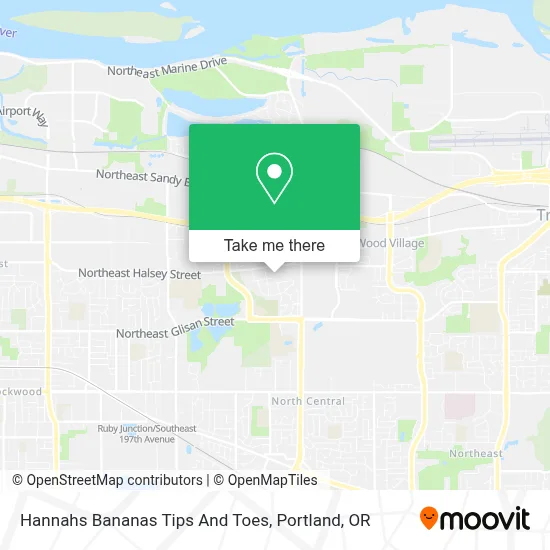 Hannahs Bananas Tips And Toes map