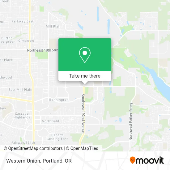 Western Union map