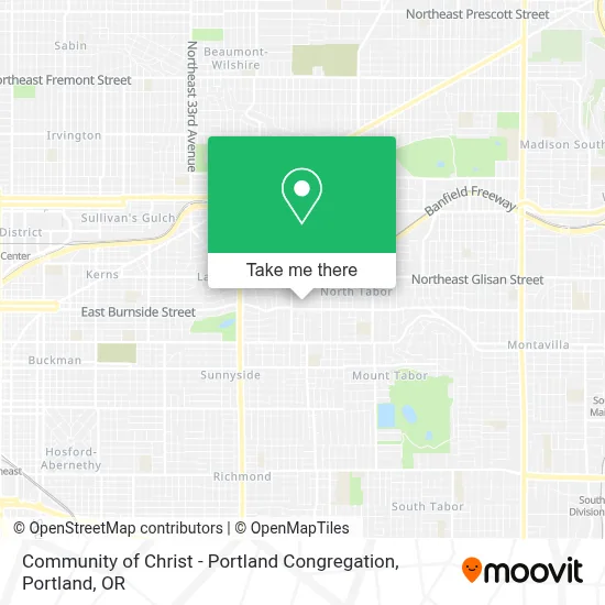 Community of Christ - Portland Congregation map