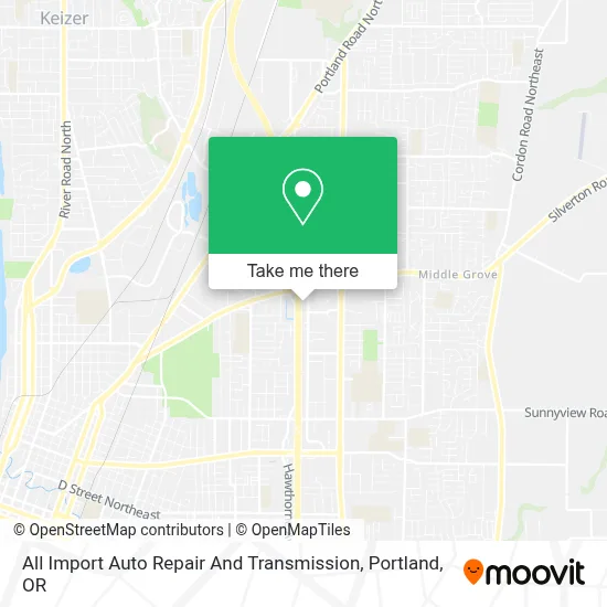 All Import Auto Repair And Transmission map