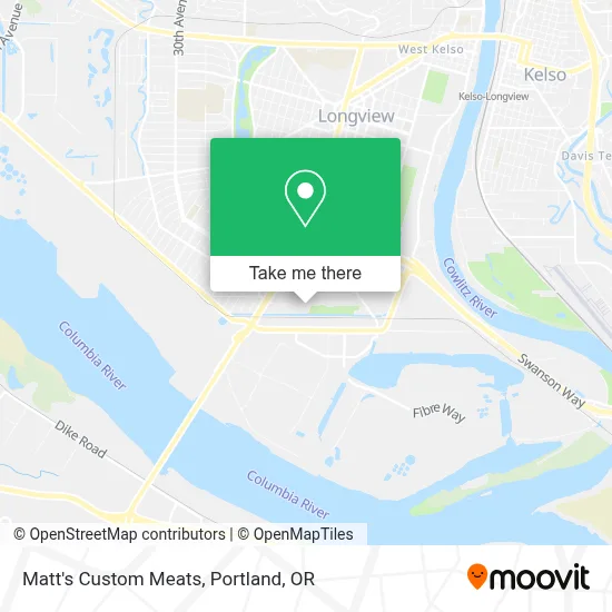 Matt's Custom Meats map