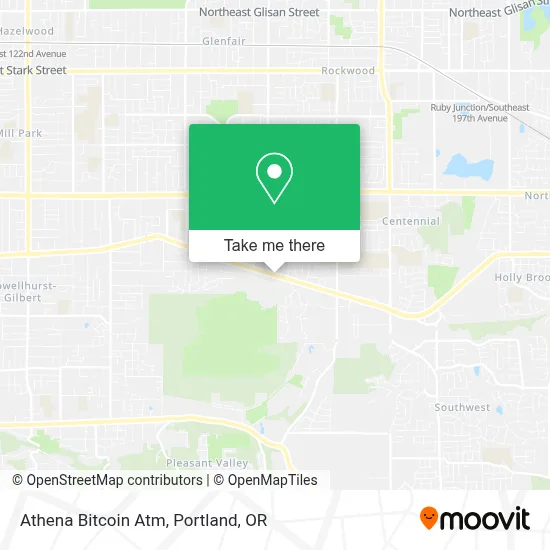 Athena Bitcoin Atm map