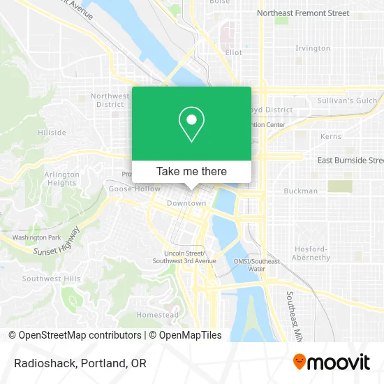 Radioshack map