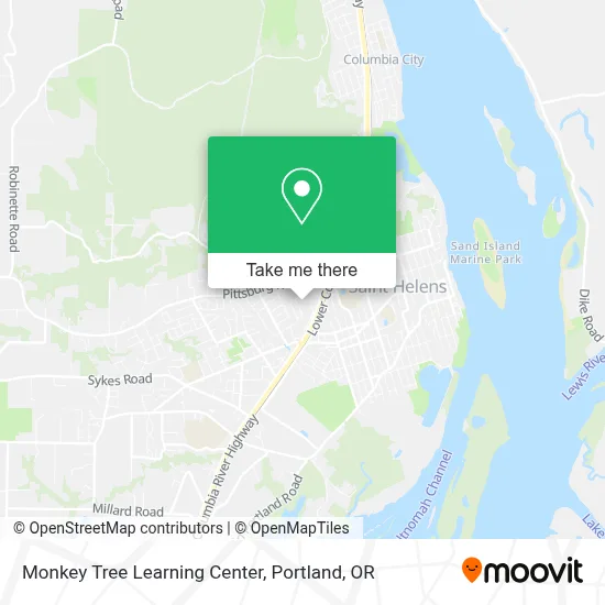 Monkey Tree Learning Center map