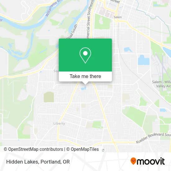 Hidden Lakes map