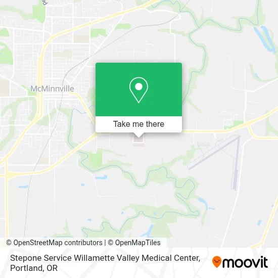 Stepone Service Willamette Valley Medical Center map