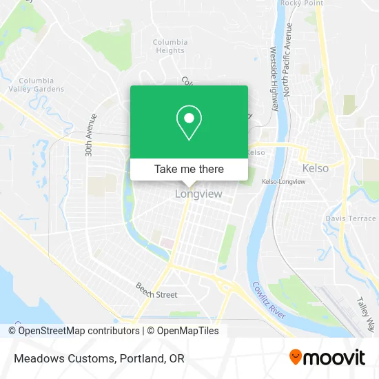 Meadows Customs map