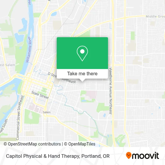 Capitol Physical & Hand Therapy map