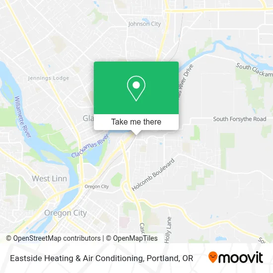 Eastside Heating & Air Conditioning map