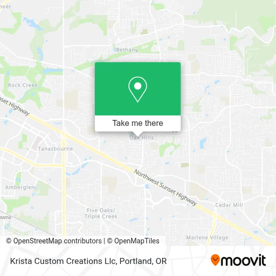 Krista Custom Creations Llc map
