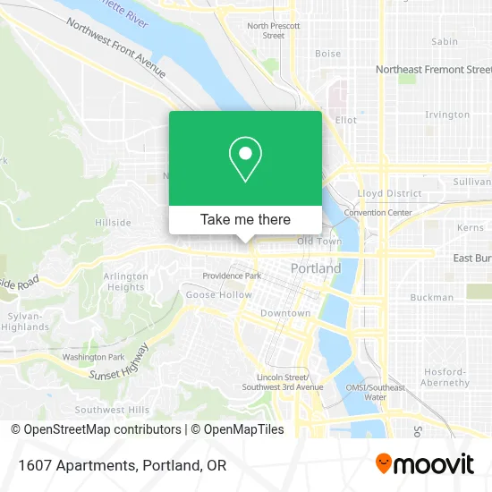 1607 Apartments map