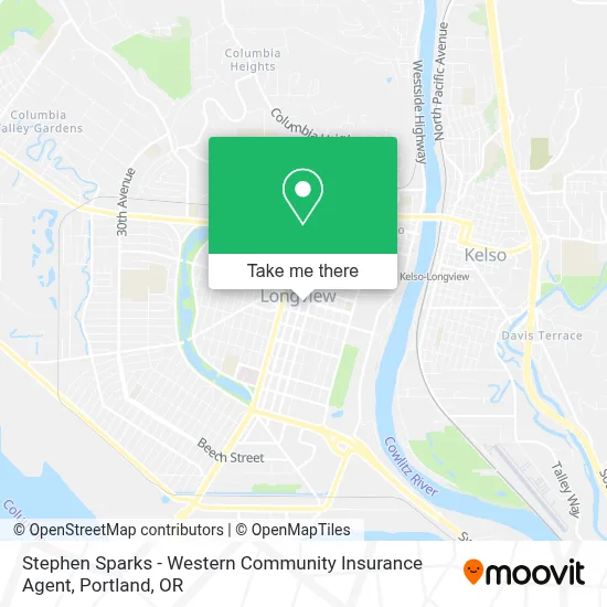 Stephen Sparks - Western Community Insurance Agent map