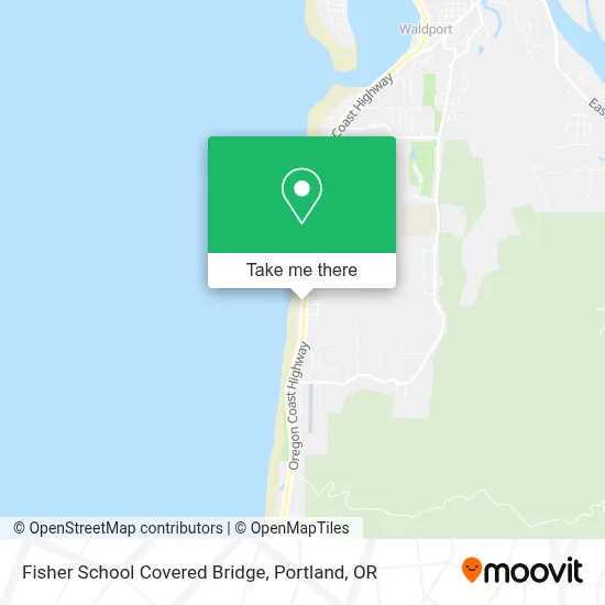 Fisher School Covered Bridge map