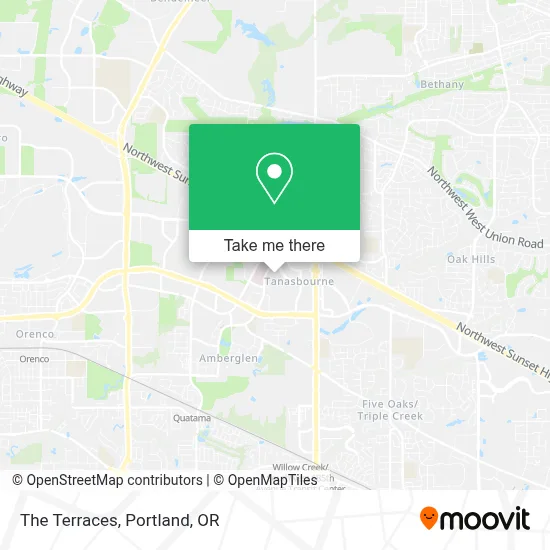 The Terraces map