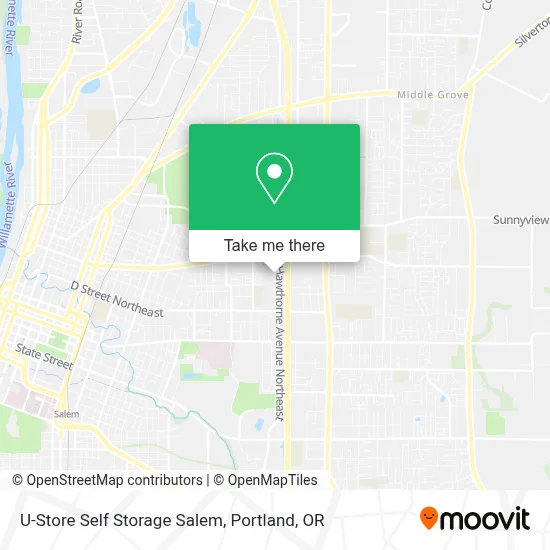 U-Store Self Storage Salem map