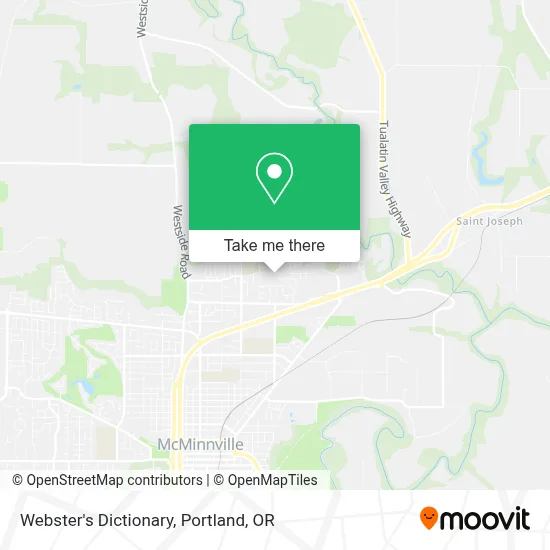 Webster's Dictionary map
